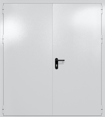 Двупольная глухая дверь ei-60 (цвет светло-серый RAL 7047)