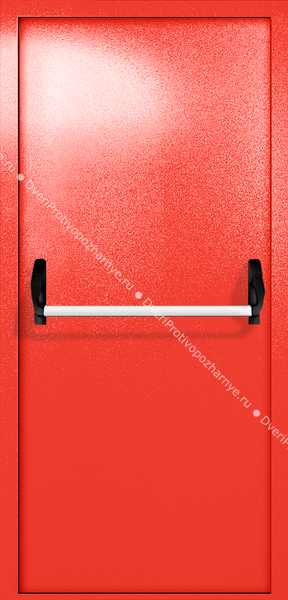 Однопольная глухая дверь ei-60 с ручкой «антипаника» (цвет красный RAL 3020) Однопольная глухая дверь ei-60 с ручкой «антипаника» (цвет красный RAL 3020)