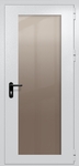 Однопольная дверь eiw-60 с максимальным стеклом и ручкой «антипаника» (цвет светло-серый RAL 7047)