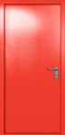 Однопольная глухая дверь ei-60 (цвет красный RAL 3020)