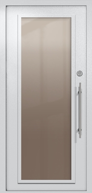 Однопольная техническая дверь с максимальным стеклом (цвет светло-серый RAL 7047) Однопольная техническая дверь с максимальным стеклом (цвет светло-серый RAL 7047)