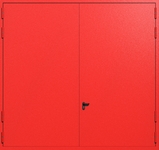 Распашные крупногабаритные ворота ei-60 (цвет красный RAL 3020)